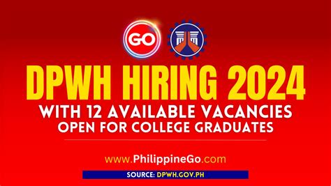 dpwh vacancies|50+ Dpwh Vacancies Jobs, Employment 12 June, 2024.